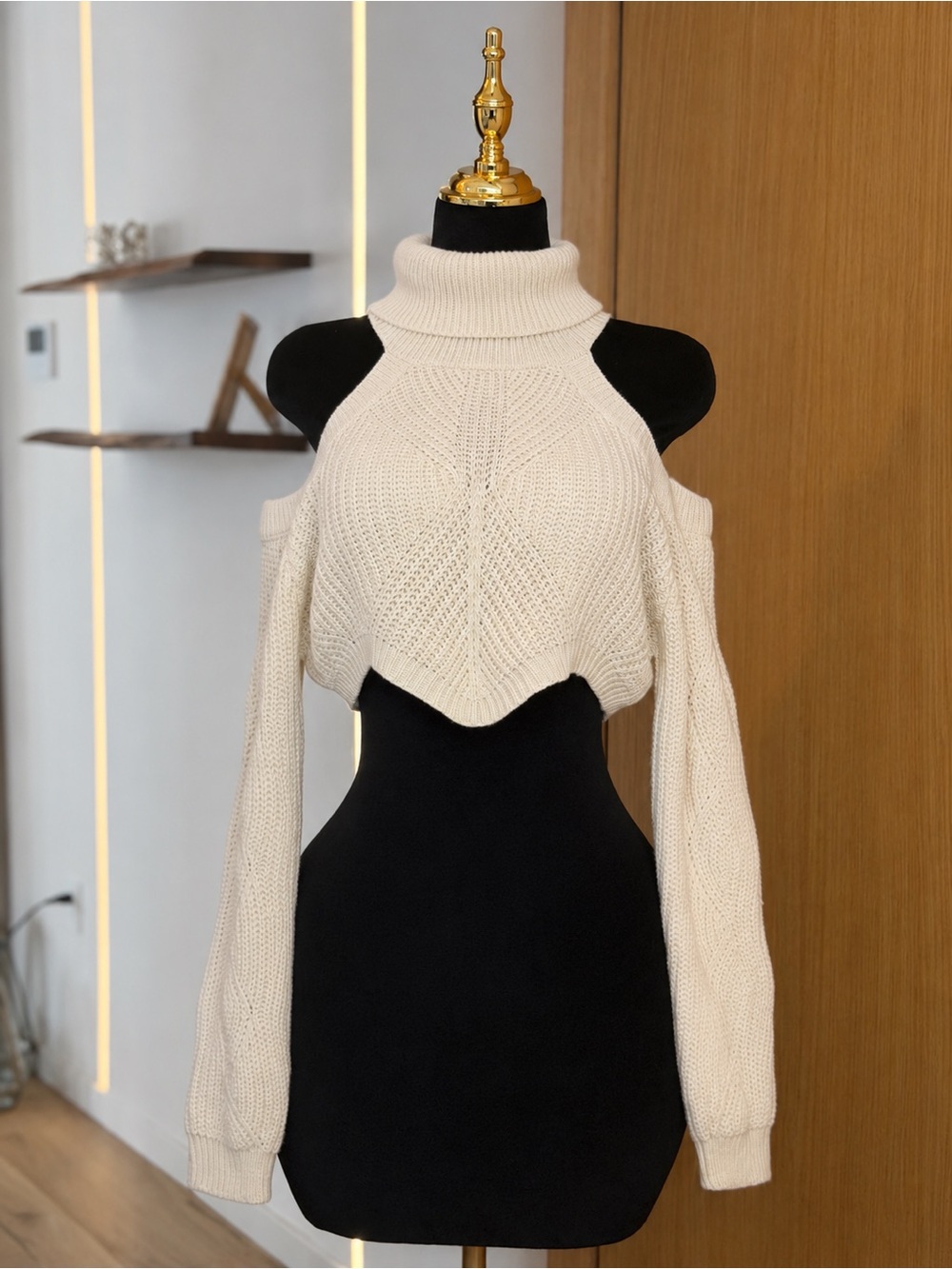 Edikted Old Money Quiet Luxury Cable Knit Sweater | Cozy Muse